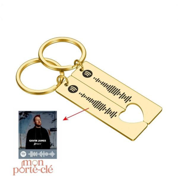 Porte-Clé musical pour couples