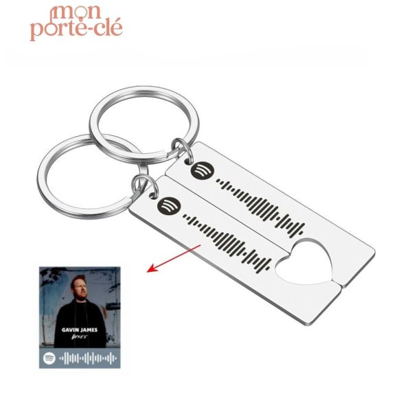 Porte-Clé Spotify pour les amoureux