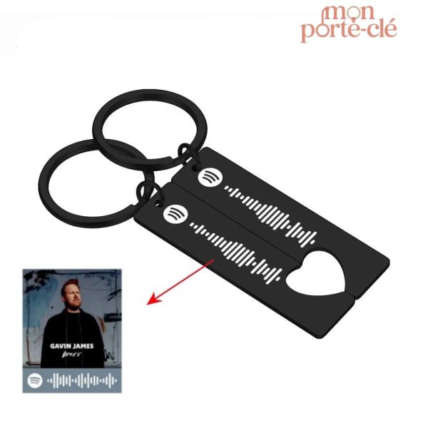 Porte-Clé couple unique avec musique