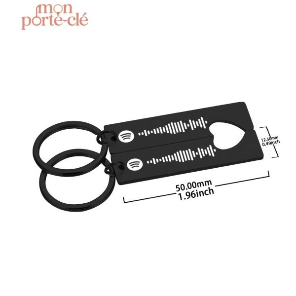 Porte-Clé Spotify en souvenir d'amour