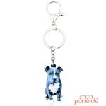 Porte-clé chien Staffie, un accessoire pratique et stylé