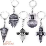 Porte-clé créatif avec vaisseaux de l'univers Star Wars