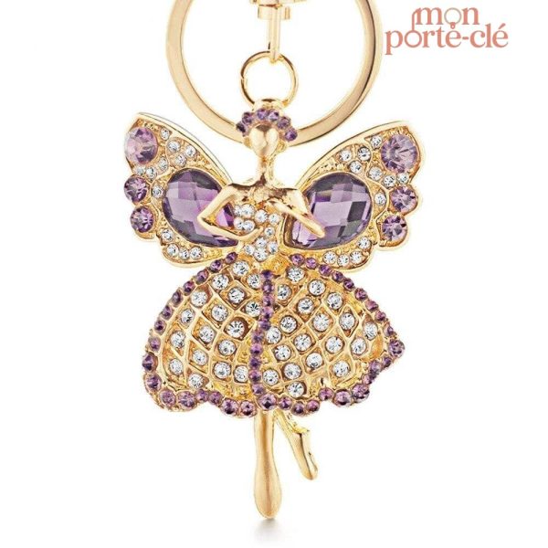 Porte-clé original L'Ange de Strass en design unique
