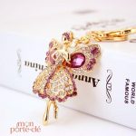 Porte-clé décoratif en strass pour un style original