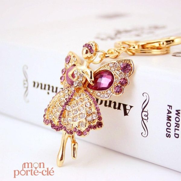 Porte-clé décoratif en strass pour un style original