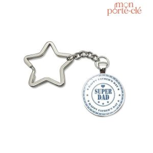 Porte-clé étoile pour un super papa