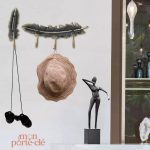 Porte-clé mural original en forme de plume pour rangement