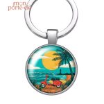 Porte-clé en forme de planche de surf, idéal pour les sportifs