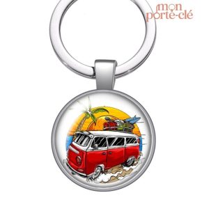 Porte-clé surf coloré, accessoire pratique et tendance