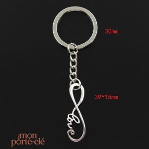 Accessoire porte-clé original symbole infini