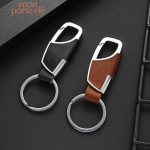 Porte-clé tendance en cuir, design moderne