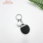 Porte-clé design sportif en raquette de ping-pong