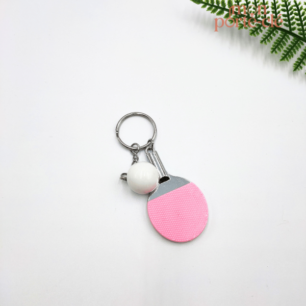 Porte-clé en forme de balle de tennis de table