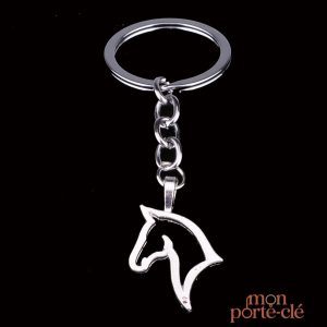 Porte-clé cheval en forme de tête de cheval