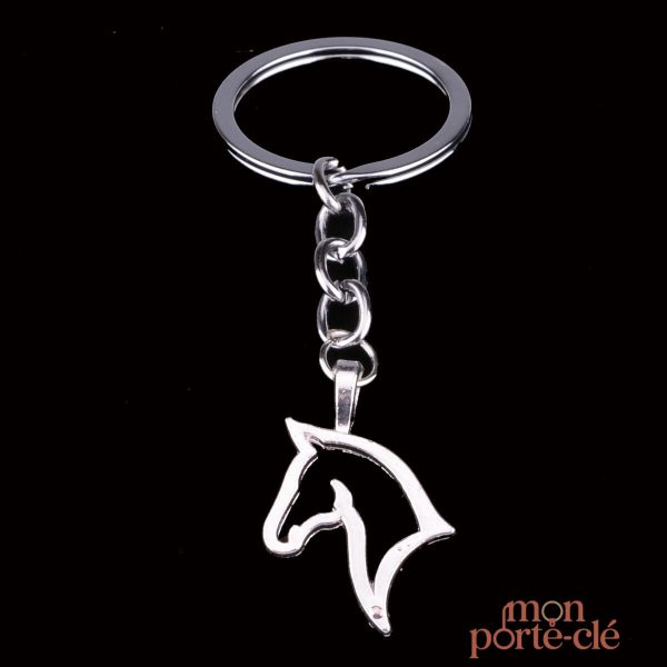 Porte-clé cheval en forme de tête de cheval