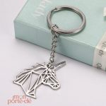 Porte-clé licorne en plastique avec design mignon