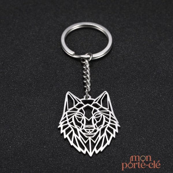 Porte-clé loup élégant pour un style unique