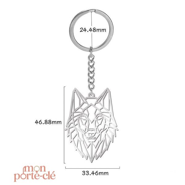 Porte-clé tête de loup, un accessoire tendance et original