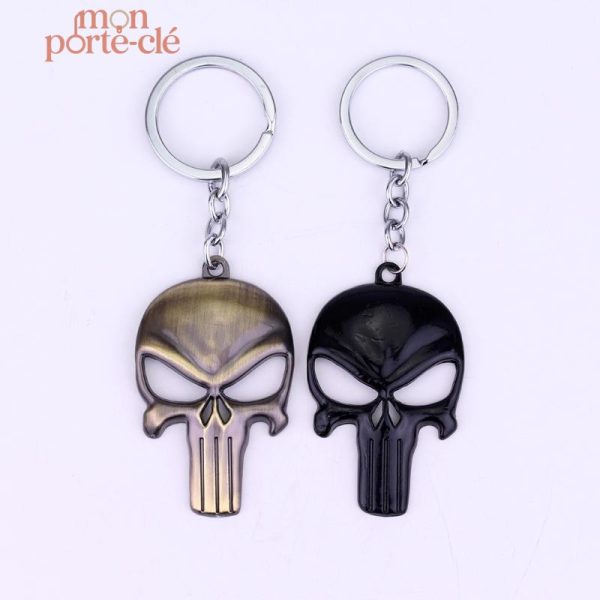 Porte-clé tendance The Punisher pour un look distinctif