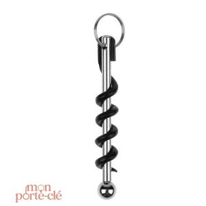 Porte-Clé Décapsuleur en Acier