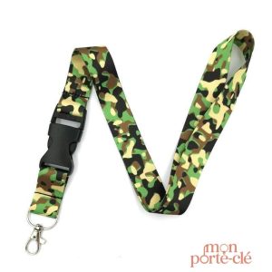 Tour de Cou Porte-Clé Le Camouflage