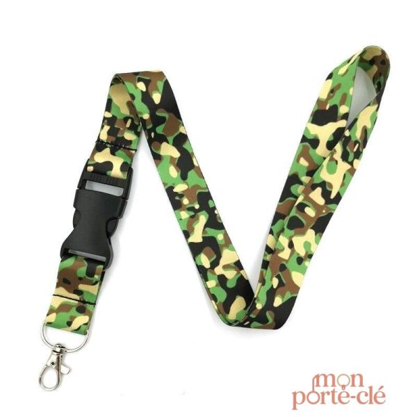 Tour de Cou Porte-Clé Le Camouflage