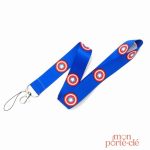 Porte-Clé Tour de Cou inspiré par Captain America, pratique et stylé