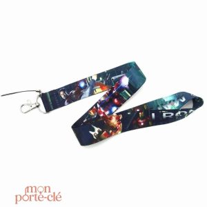 Accessoire pratique et stylé : porte-clé avec tour de cou Iron Man