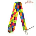 Porte-clé tour de cou coloré et pratique