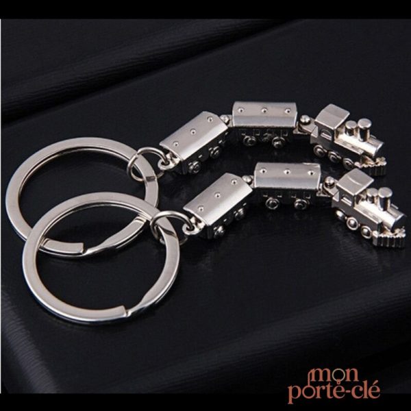 Porte-clé design train, parfait pour un cadeau original