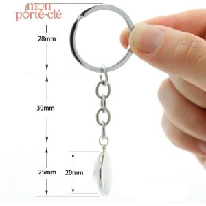 Porte-clé musical, motif trompette élégant