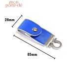 Porte-clé en cuir chic avec capacité de stockage USB