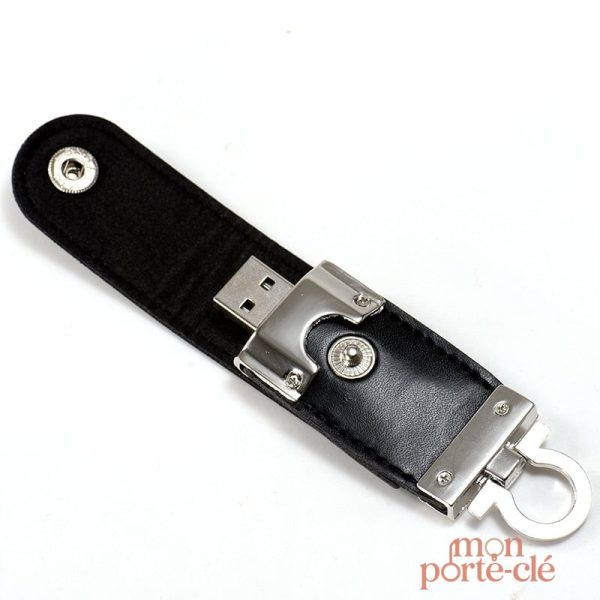 Porte-clé USB en cuir pour un style raffiné