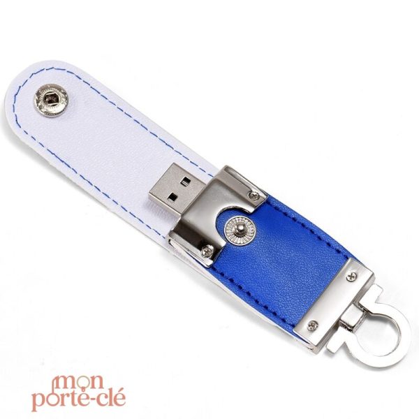 Porte-clé en cuir avec design moderne et fonctionnel