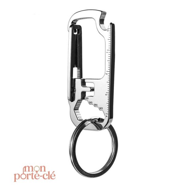 Porte-clé multifonction en acier L'Utilitaire