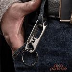Porte-clé pratique, acier durable pour un usage quotidien