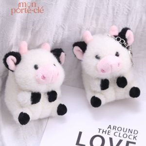 Porte-clé vache en plastique durable pour un usage quotidien