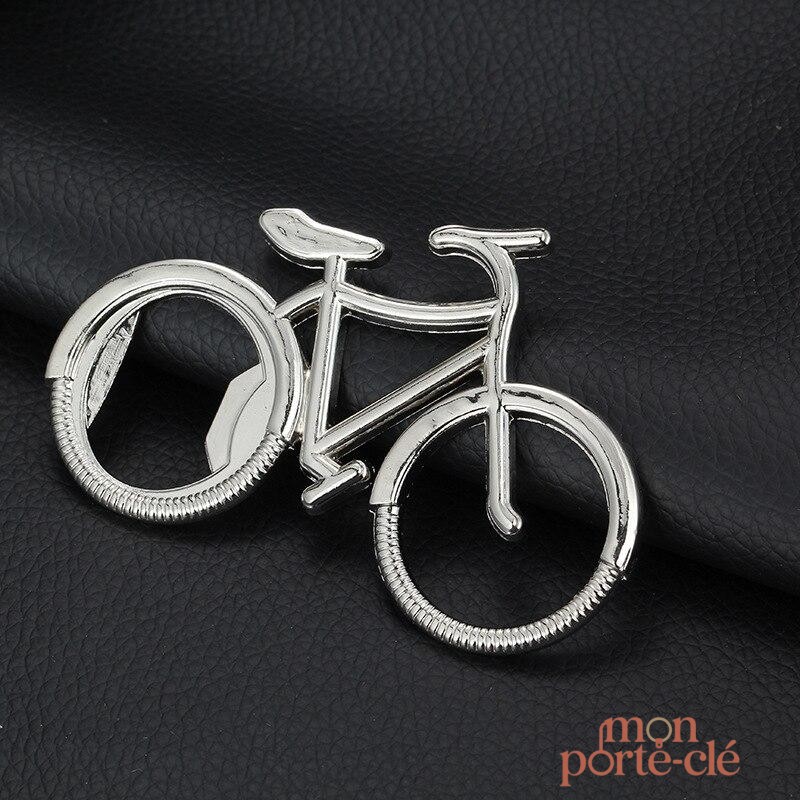 Porte-clé décapsuleur vélo en acier