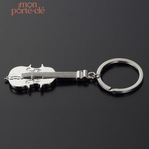 Porte-clé musical, design violon pour les passionnés