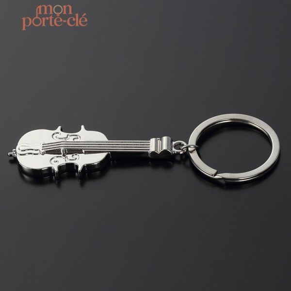 Porte-clé musical, design violon pour les passionnés