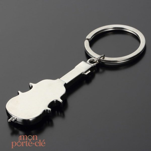 Accessoire de porte-clé inspiré de la musique, style violon