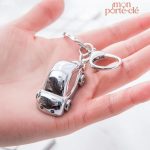 Porte-clé voiture créatif coccinelle éclairée
