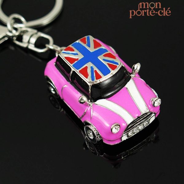 Accessoire voiture porte-clé L'Anglaise Rose tendance