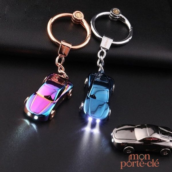 Porte-clé en cuir pour homme automobile