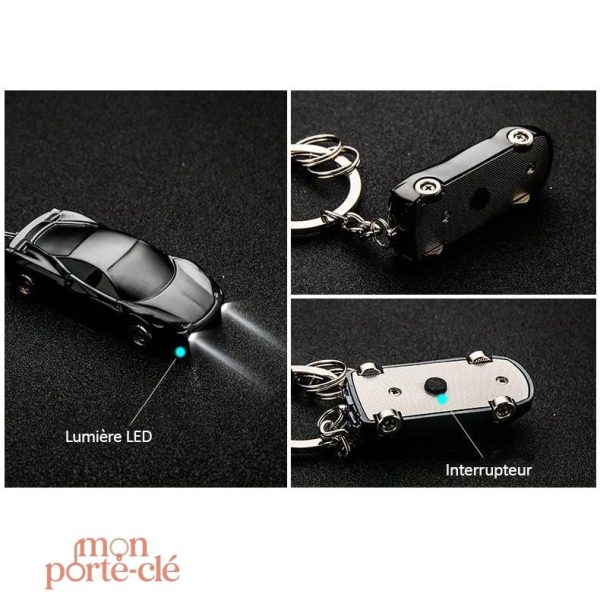 Porte-clé voiture au style dynamique