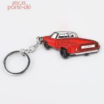 Porte-clé voiture métallique élégant et durable