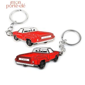 Porte-clé voiture design moderne en métal