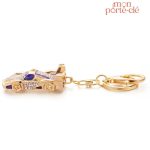 Porte-clé voiture La Sportive en couleur dorée