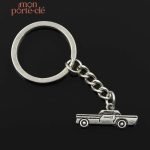 Porte-clé voiture La Rustique en métal et cuir