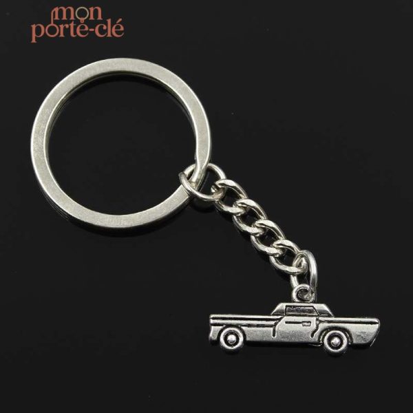 Porte-clé voiture La Rustique en métal et cuir